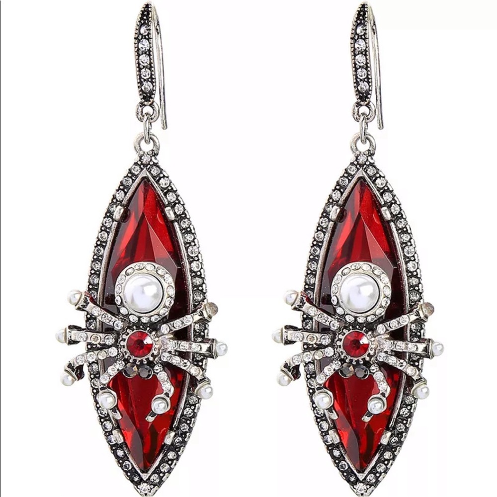 Betsey Johnson Halloween Spider Earrings